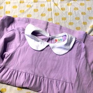 Girls size 12 purple collared dress